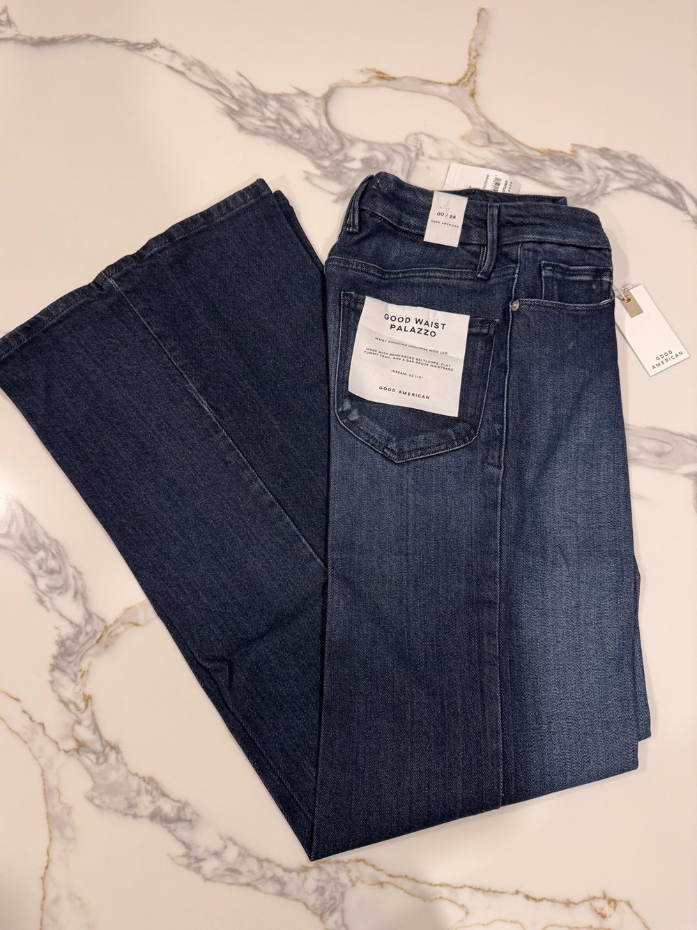 Good American Women’s Good Waist Palazzo Jeans